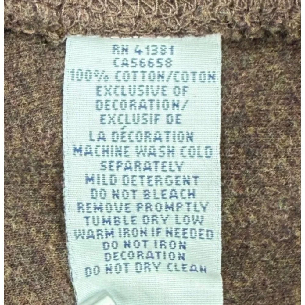 Polo Ralph Lauren Pullover Mens XXL Brown Shawl Collar Button Cotton Sweatshirt